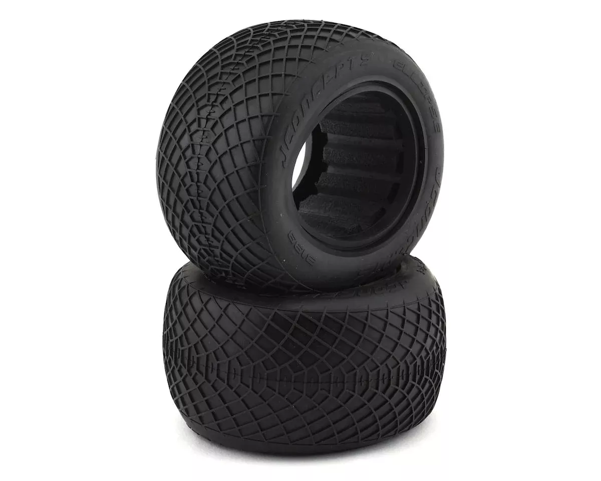 J Concepts 3199-07 2.2″ Stadium Truck Ellipse Black Mega Soft Compound