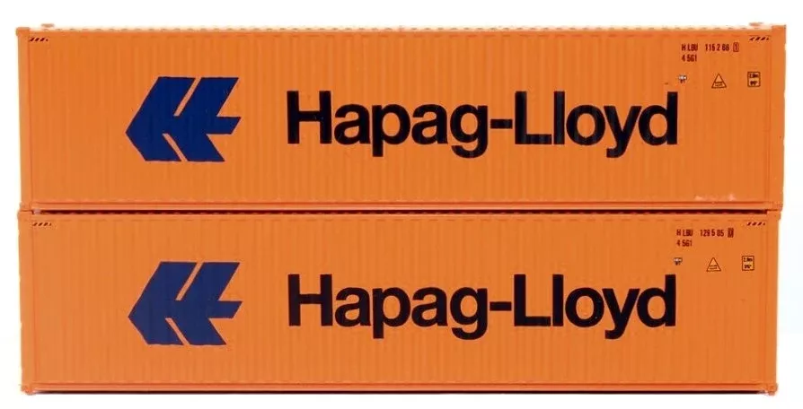 Jacksonville Terminal Company N 405110 40′ High Cube Containers with Corrugated Sides and Magnetic System, Hapag-Lloyd (2)