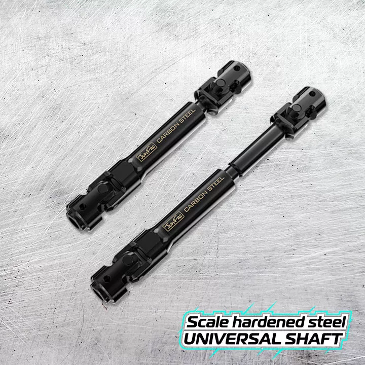 JunFac 90052 Scale Hardened Steel Driveshafts for GS02 and Other Crawlers