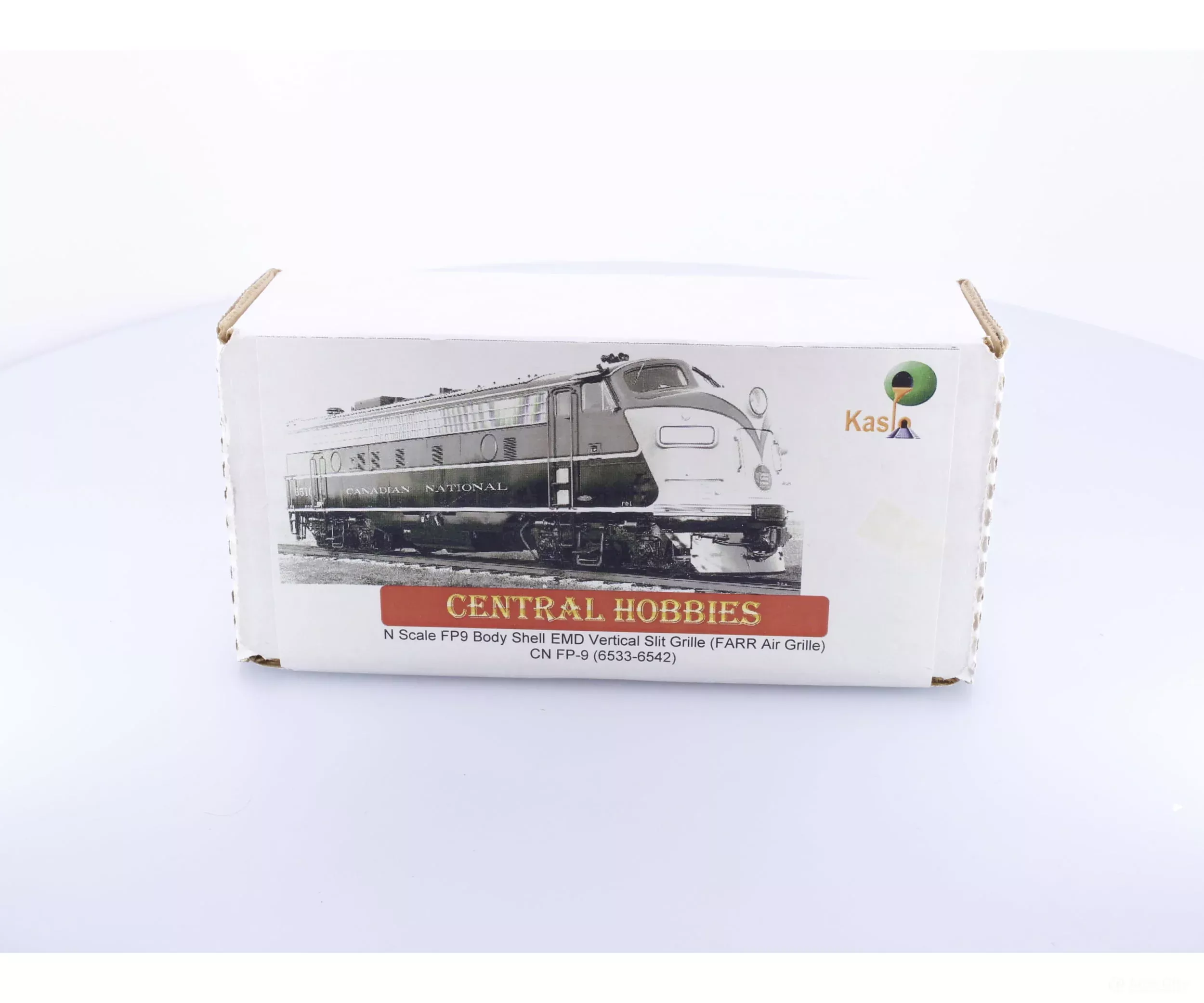 Kaslo Shops NL-14 N FP7/FP9 Diesel Locomotive Body Shell Kit Series 6533-6542 #2 Canadian National (CN) (2nd Hand)