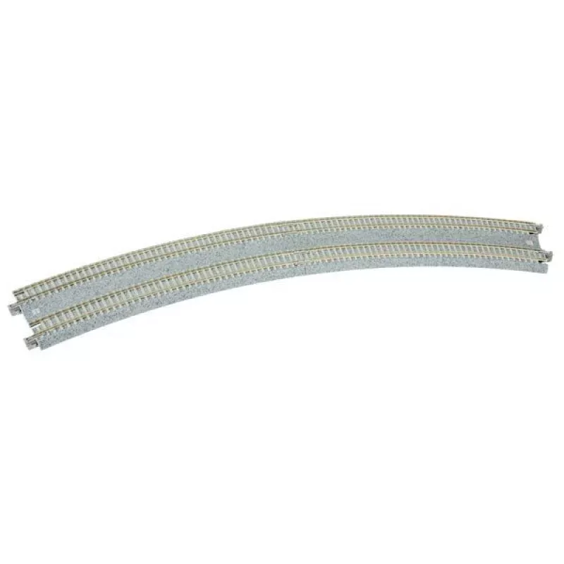Kato 20-186 N 17 5/8-18 7/8 (447-480mm) 45 Degree Double Track Easement (2 Pieces)