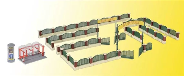 Kibri 38601 1/87 Scale Park Fence