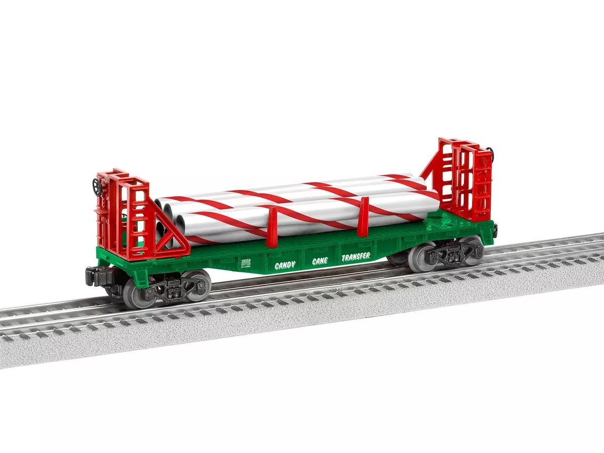 Lionel 2128050 O Gauge Candy Cane Flatcar