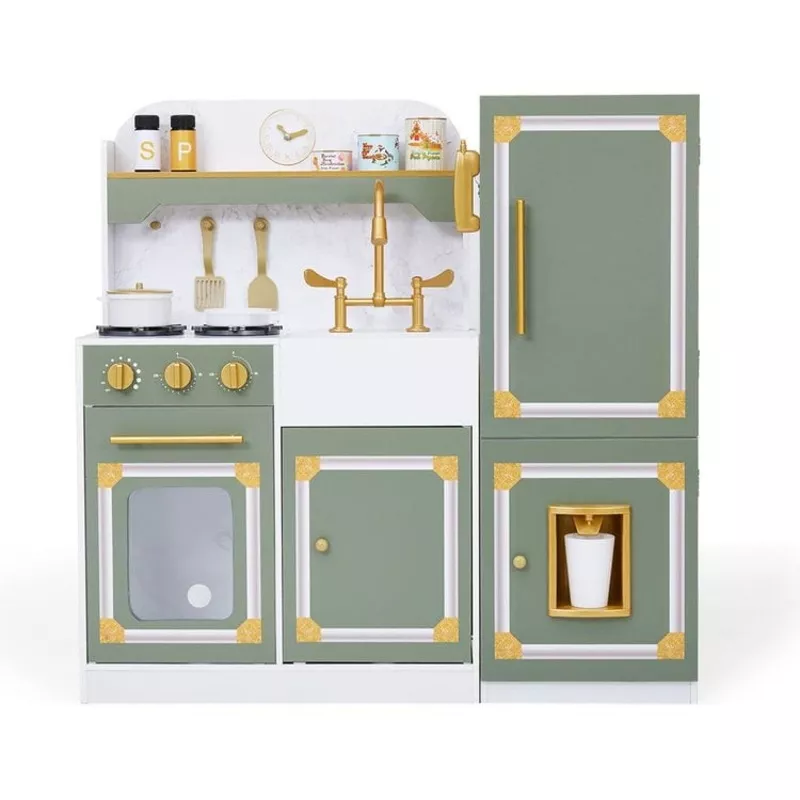 Little Chef Versailles Deluxe Play Kitchen – Olive Green