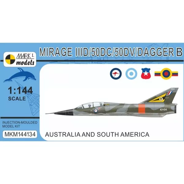 Mark One Models 144134 1/144 Dassault Mirage IIID/50DC/50DV/Dagger B Two-Seater RAAF