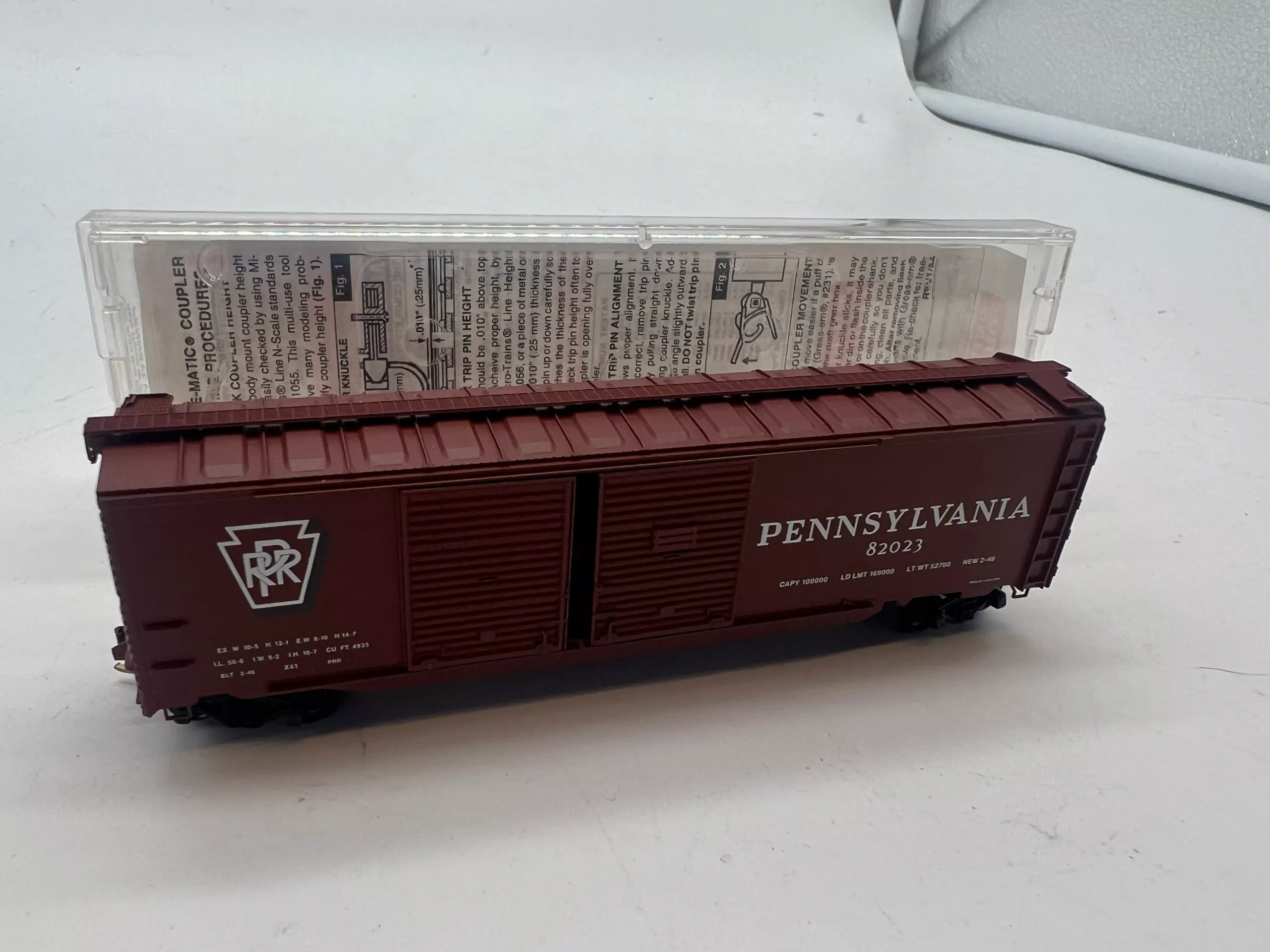 Micro TrainsMicro-Trains MTL 78010 PRR Pennsylvania 50′ boxcar #81906 N scale Like New