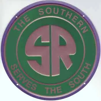 Microscale 10009 Southern Railway 8" Round Embossed Aluminum Sign