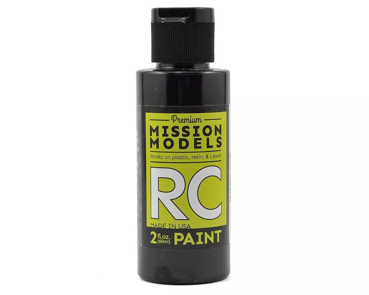 MIOMMRC-002Black Acrylic Lexan Body Paint (2oz) 002 (Mission Models)