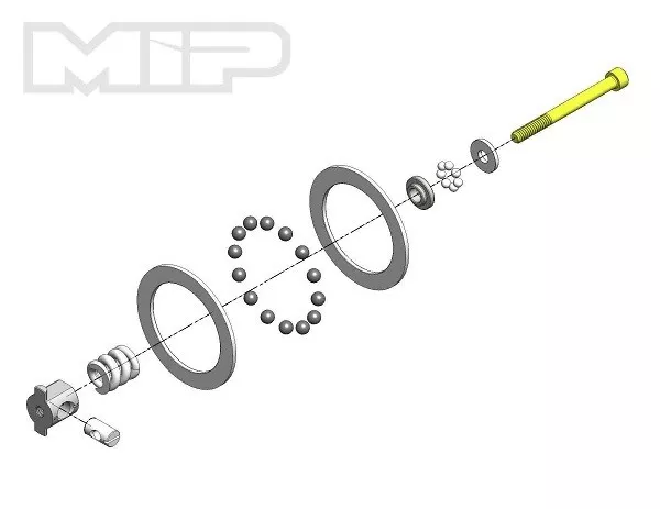 MIP17095Super Diff Carbide Rebuild Kit, All Team Associated 1/10 (MIP)