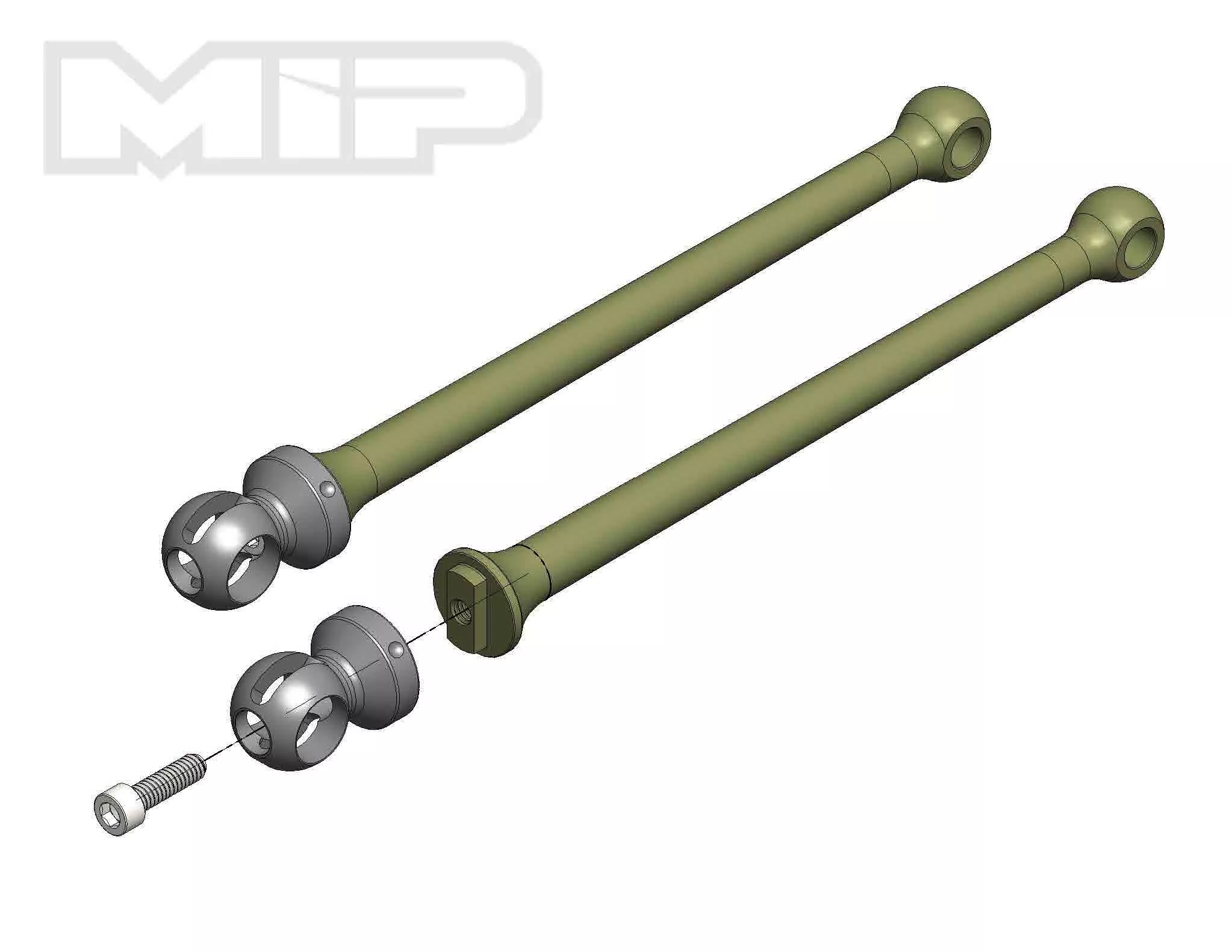 MIP1820167mm B6.1/B6.1D "Pucks" Bone (MIP)