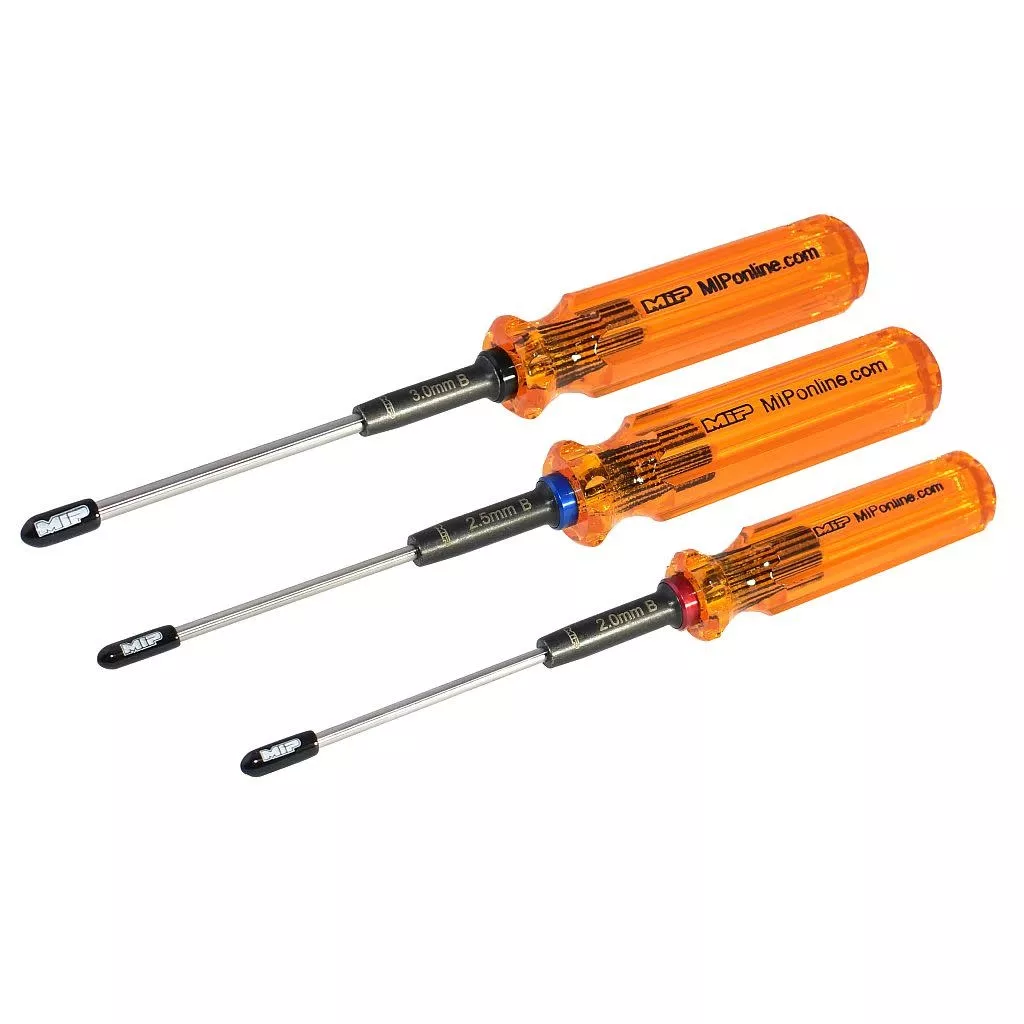 MIP9606 Hex Driver Ball Wrench Set, Gen 2, Metric (3), 2.0mm, 2.5mm, 3.0mm (MIP)