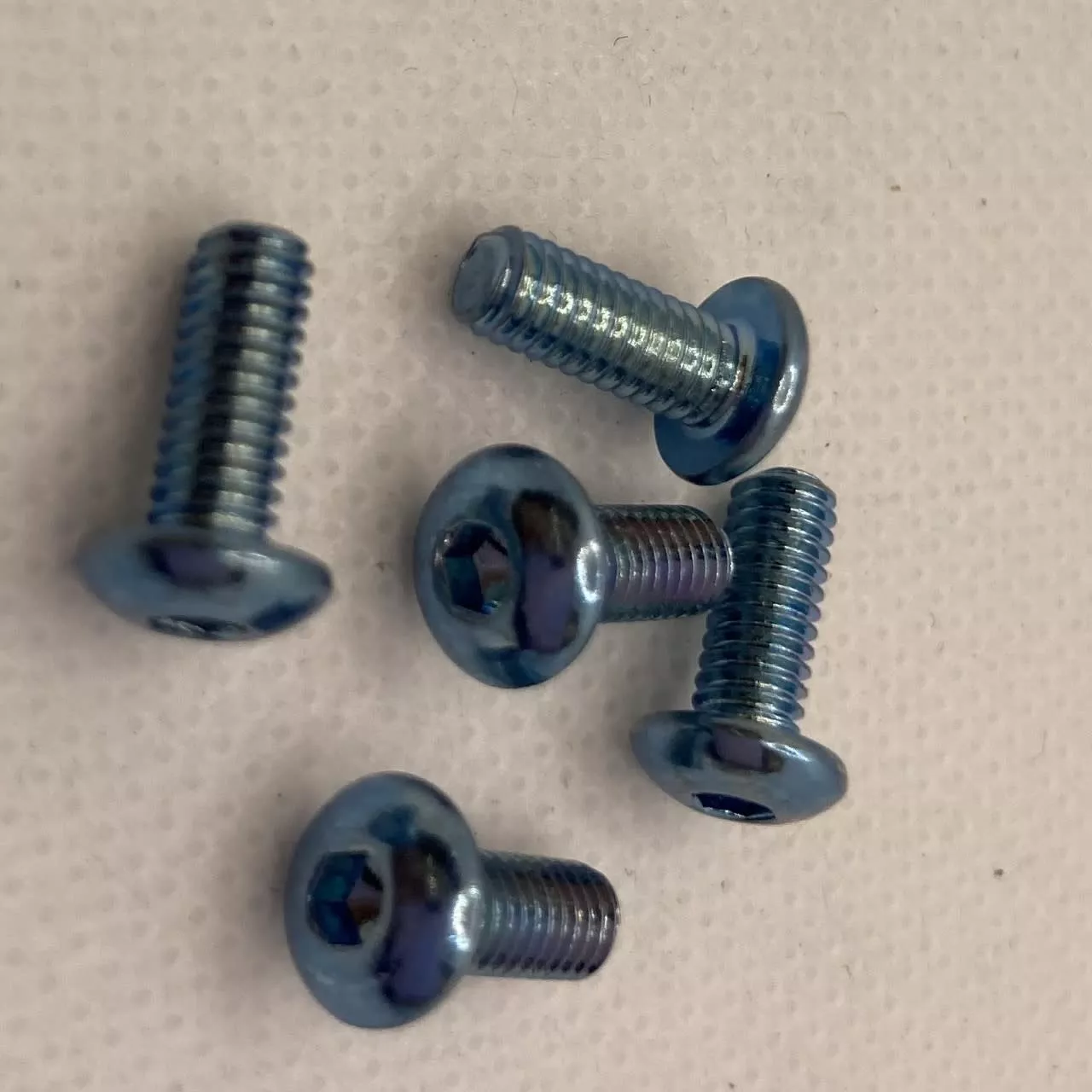 MRCHW-BHM4 x 10mm Blue Steel Button Head 2.5mm Hex Drive (5) (MRC Hobbies Products)