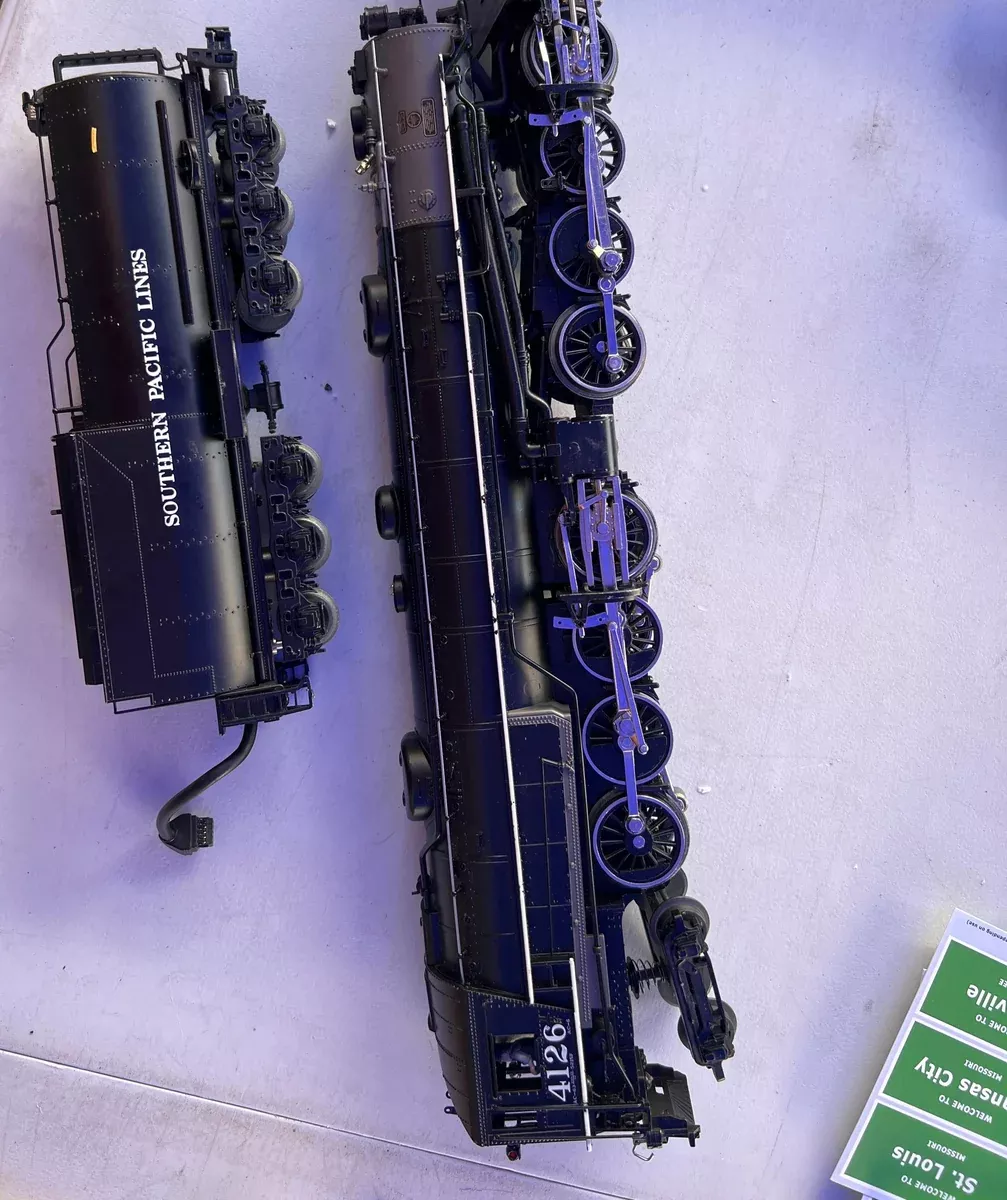 MTH Premier 20-3125-1 SOUTHERN PACIFIC SP AC-6 CAB FORWARDSteam Engine Proto-Sound O SCALE Used Excellent Damaged Box