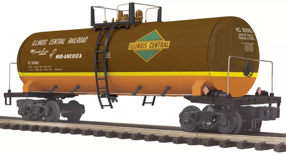 MTH Premier 20-96087 Illinois Central Tank Car O SCALE Used Excellent
