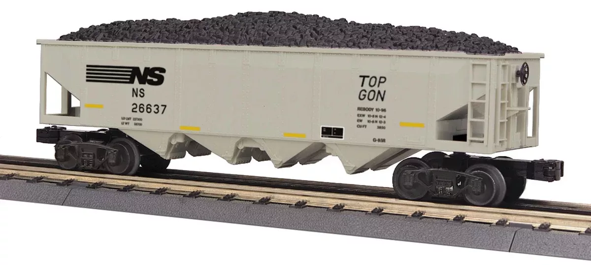 MTH Railking 30-75442 Norfolk Southern RailKing 4-Bay Hopper Car O SCALE Used Excellent