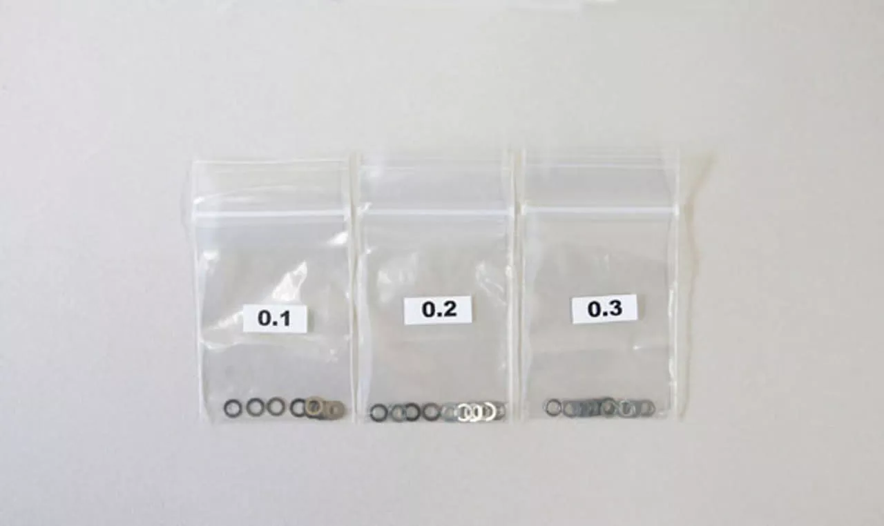 MUGB0765AShim Set 5×7 (0.1/0.2/0.3, 10ea) 0765 (Mugen Seiki)