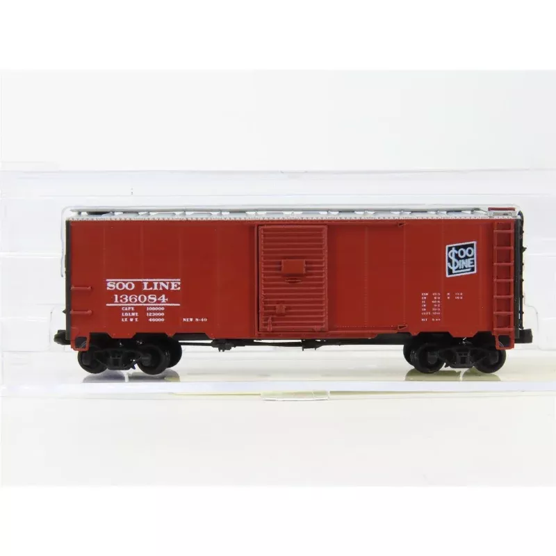 N Scale InterMountain 65728-05 SOO Line 40' Single Door Box Car #136084