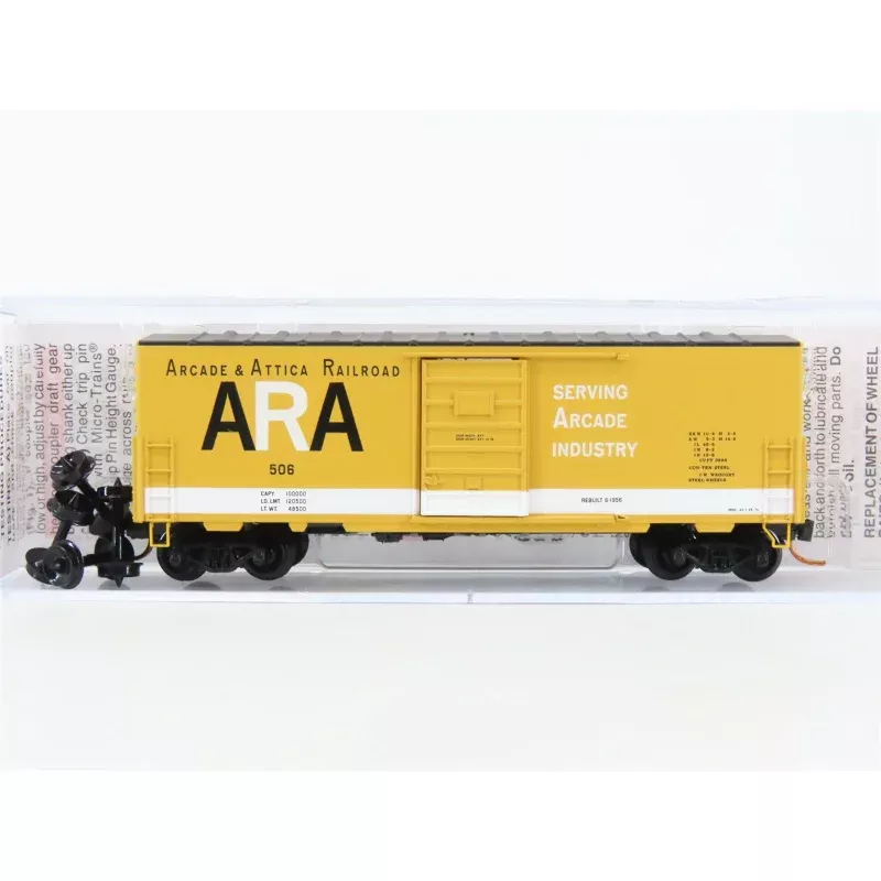 N Scale Micro-Trains MTL 02400330 ARA Arcade & Attica 40' Box Car #506