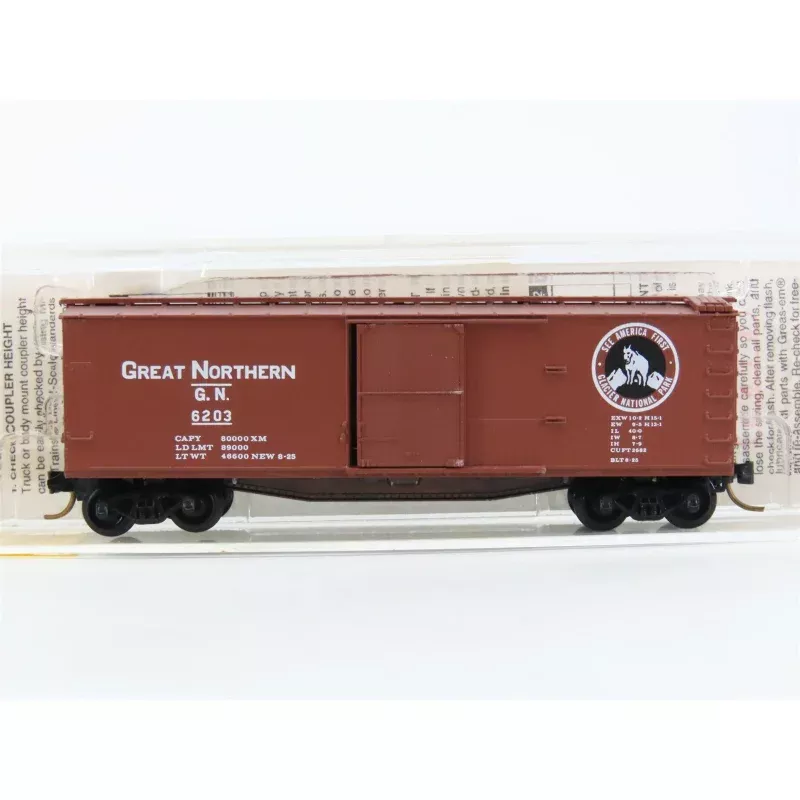 N Scale Micro-Trains MTL 20226 GN Glacier National Park 40' Box Car #6203