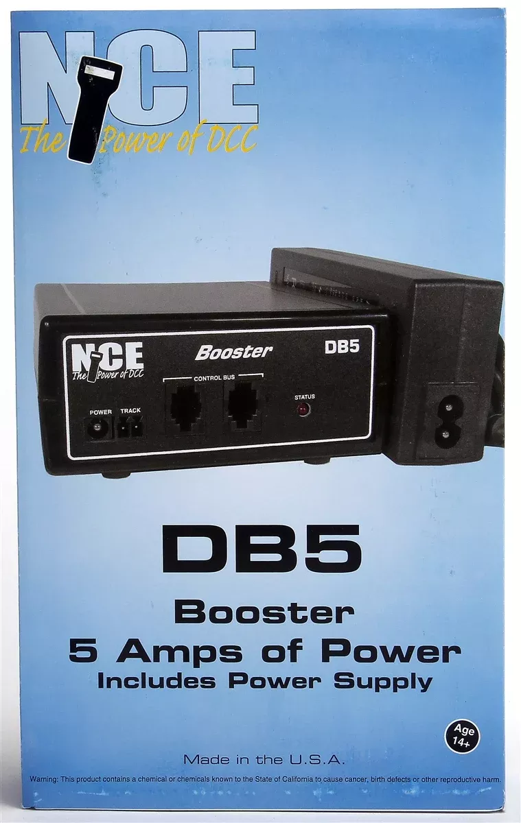 NCE 524028 (DB5) 5 Amp Booster with Power Supply