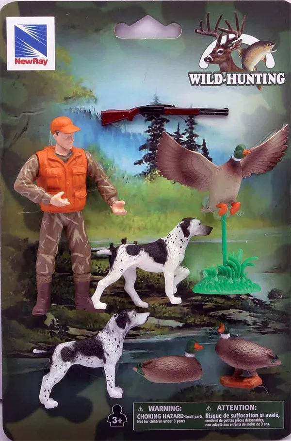 New Ray SS-76302-A 1/20 Scale Duck Hunting Playset Playset Includes: Hunter Figure
