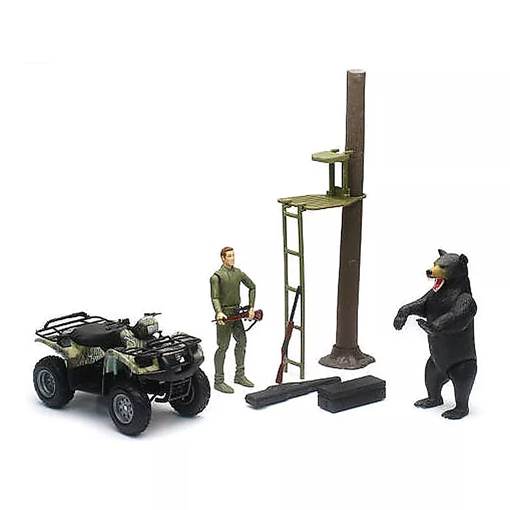 New Ray SS-76466-A 1/12 Scale Bear Hunting Playset