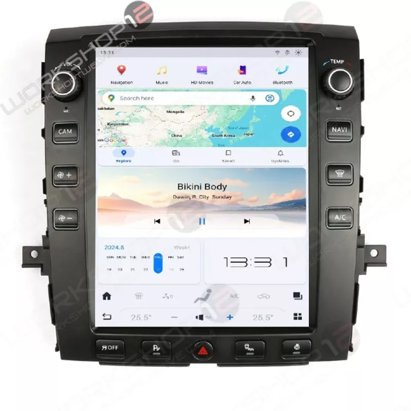 Nissan Titan 2016-2019 Workshop 12 Tesla-Style Screen