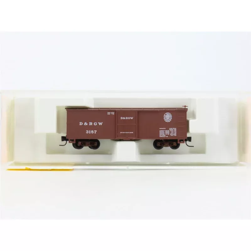 Nn3 Scale Micro-Trains MTL 15101 D&RGW Rio Grande Single Door Box Car #3187