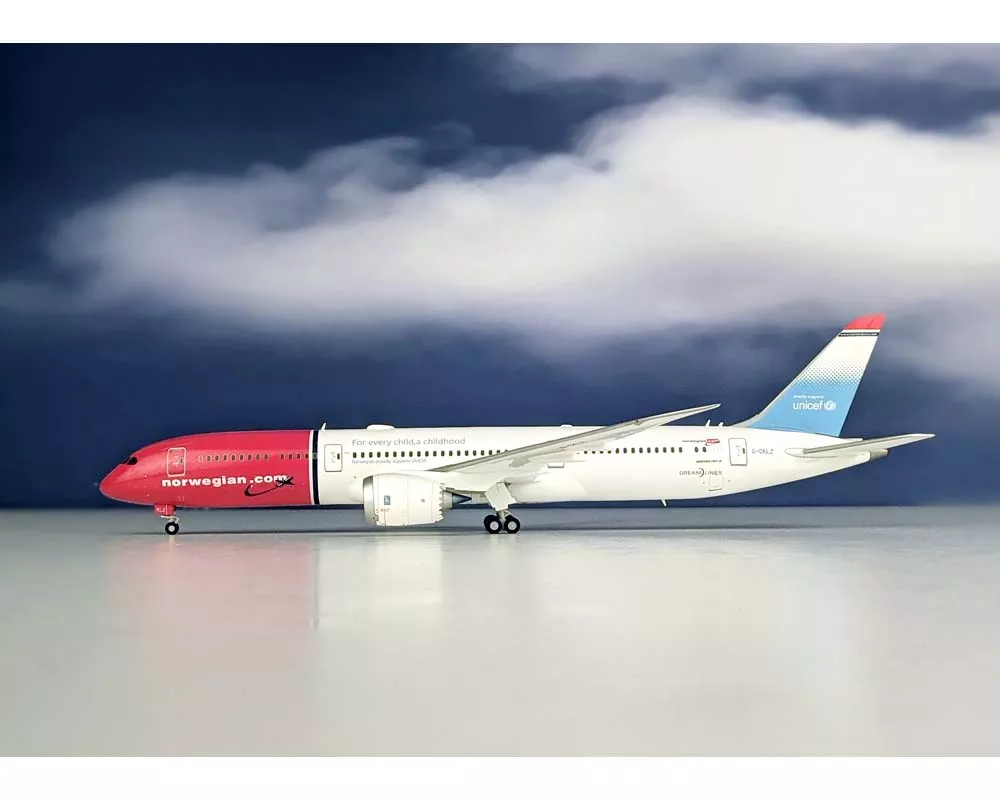 NORWEGIAN AIRLINES UNICEF B787-9 G-CKLZ 1:200 JC WINGS JC2NAX200No reviews yet. Write a review!