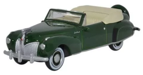 Oxford Diecast 87LC41002 HO Spode Green & White 1941 Lincoln Continental