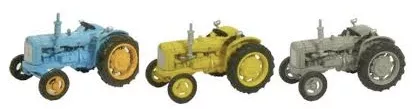 Oxford Diecast Fordson Tractor Triple Set