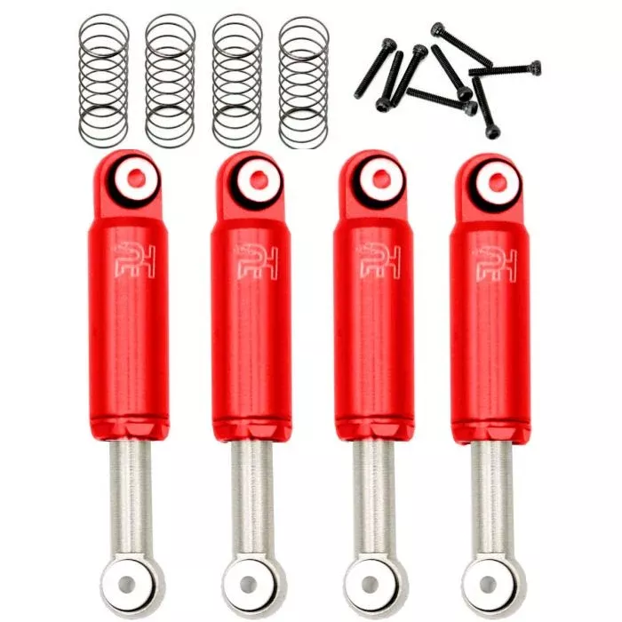 Powerhobby SCX2470 Red Front and Rear Aluminum Internal Spring Air Shocks SCX24