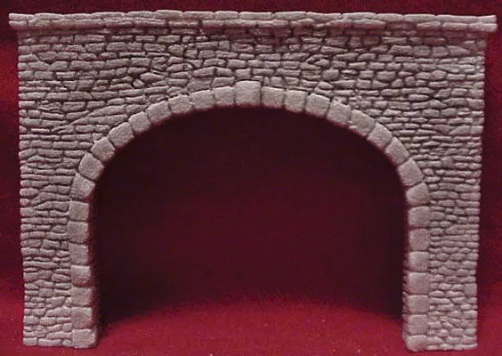 Pre-Size Model Specialties 104 Tunnel Portal Double Track Random Stone 7"
