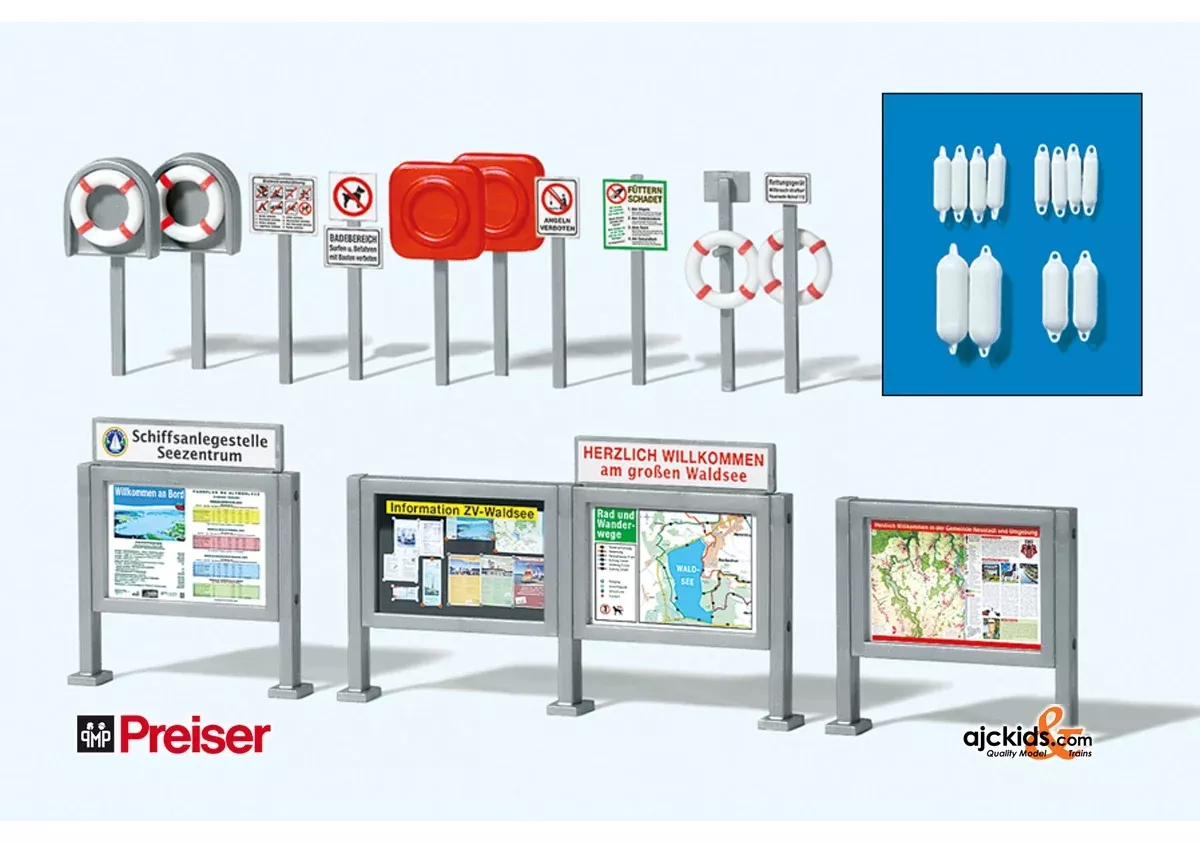 Preiser 17317 - Info Displays/Lifebelts
