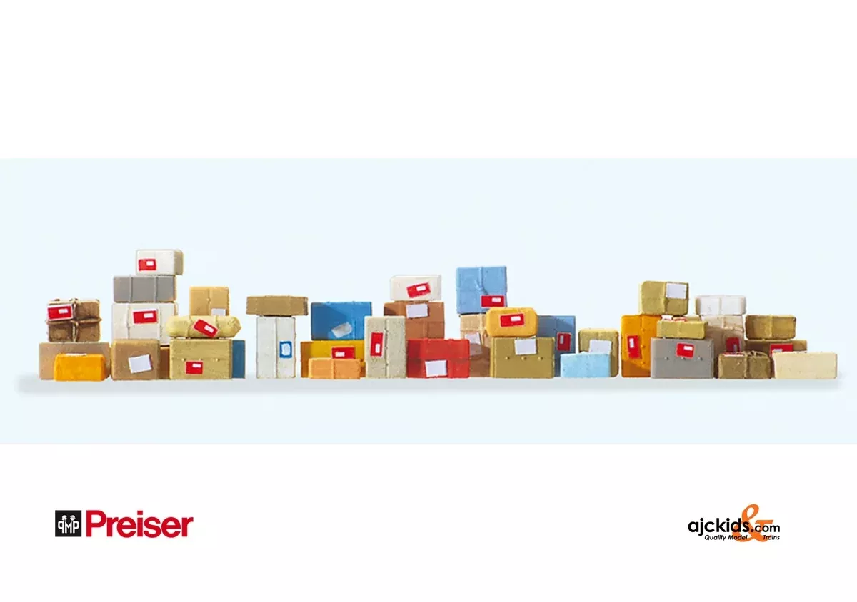 Preiser 17703 – Parcels 40 pieces