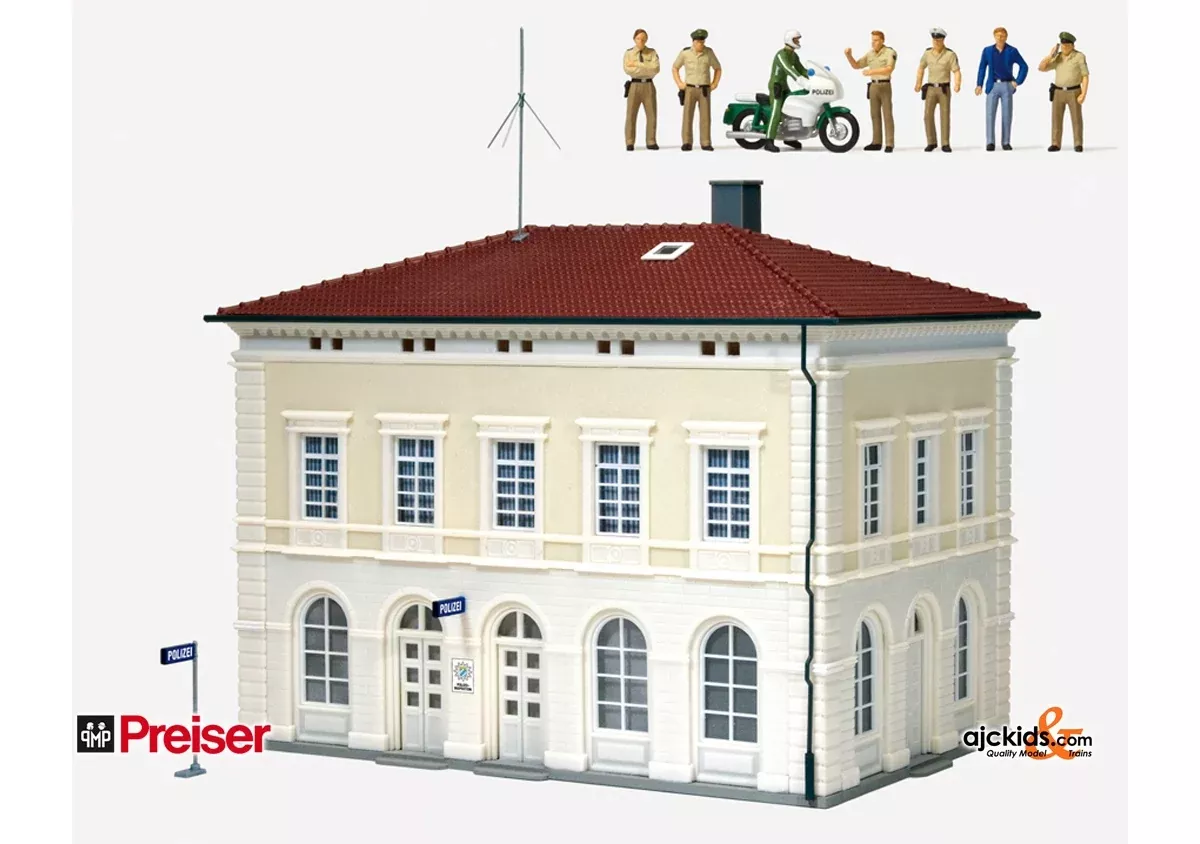 Preiser 19000 – Police Station Unpainted