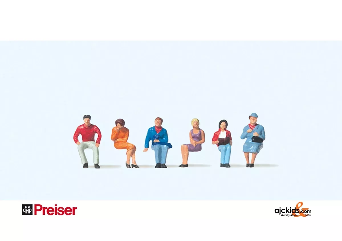 Preiser 75004 – Seated Persons (6 pieces)