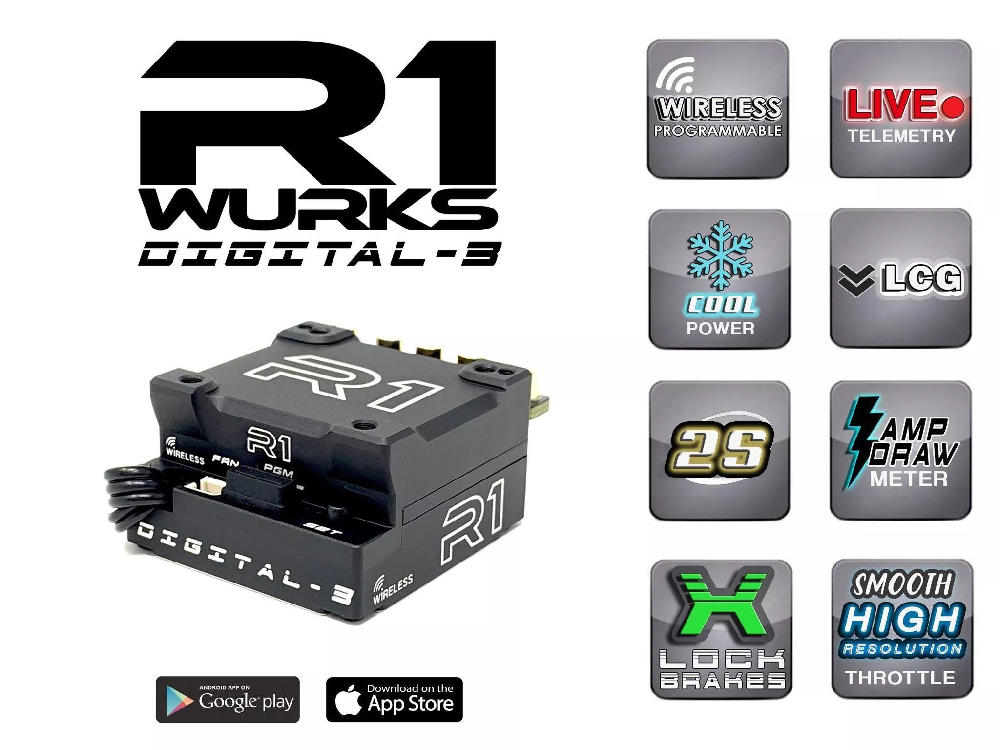 R1-040020 R1 Digital-3 MOD ESCBatch #CACE04K (R1wurks)