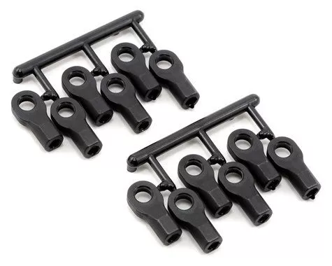 RPM80472 Short Traxxas Turnbluckle Rod End Set (Black) (12) (RPM R/C Products)