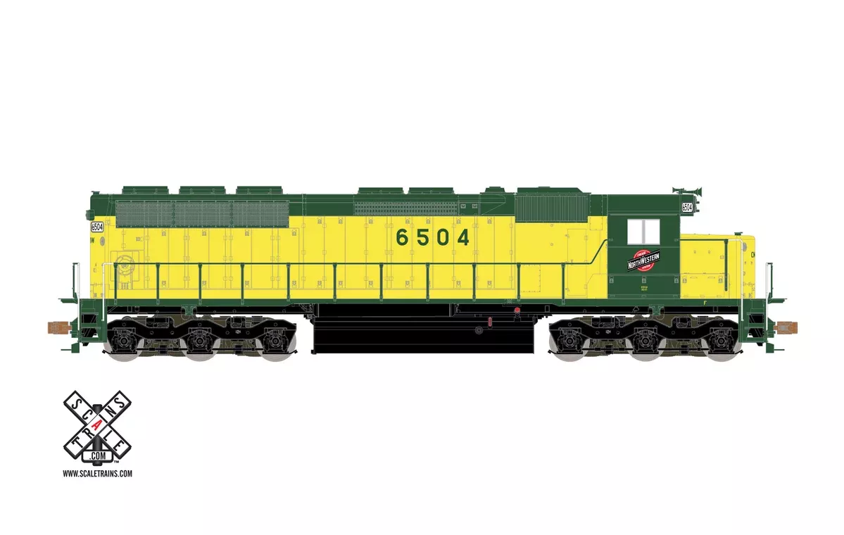 ScaleTrains Operator 11168 HO Scale EMD SD45 Chicago & NorthWestern CNW 6504 DCC Sound