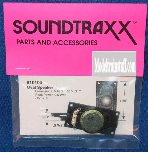 SoundTraxx 810103 40mm x 20mm x 8mm(D) (1.5748″x 0.787402″ x 0.314961″) Oval Speaker