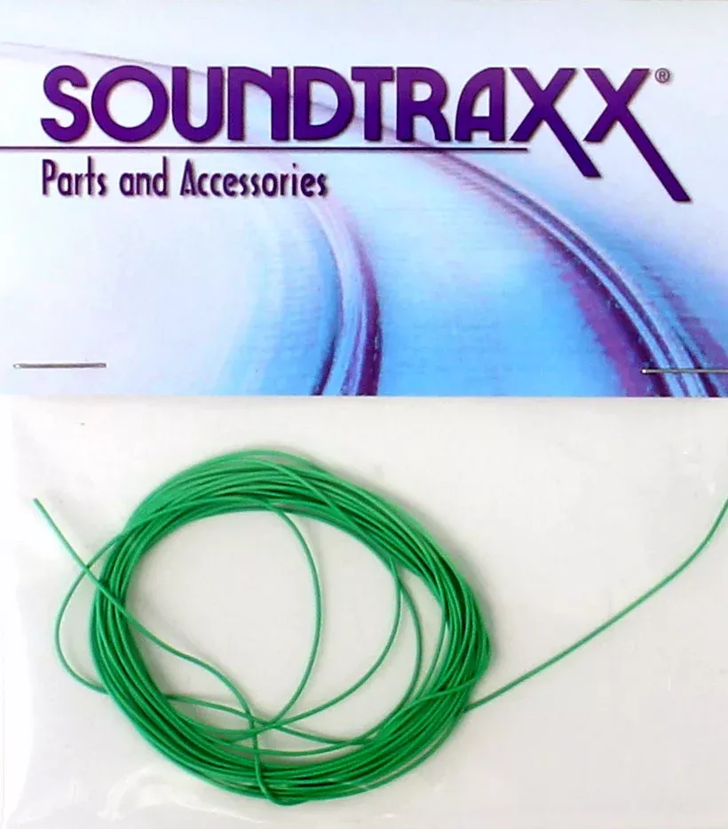 SoundTraxx 810152 10′ 30AWG Ultra-Flexible Wire, Green