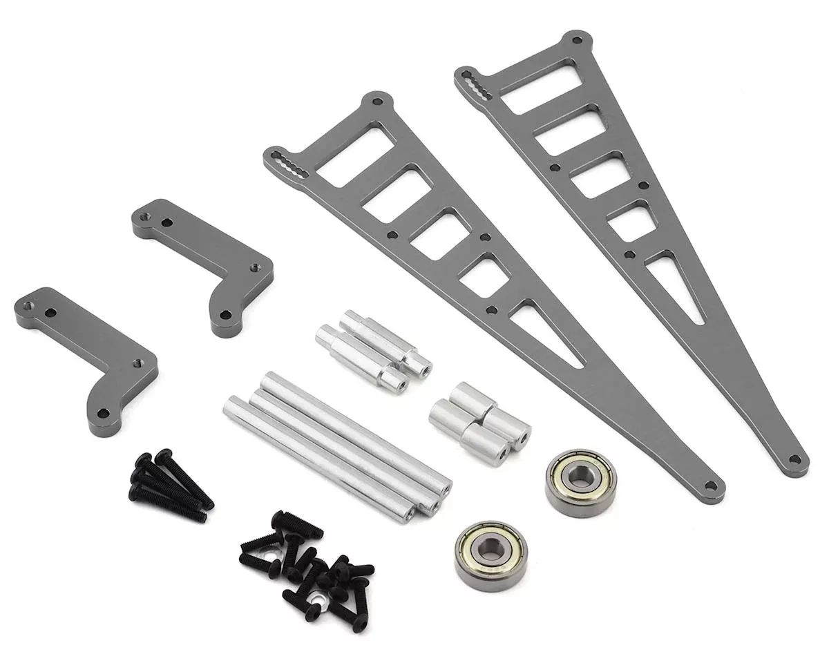 ST Racing Concepts SPTSTC71071GM Gun Aluminum Adjustable Wheelie Bar Kit for DR10 Drag Car