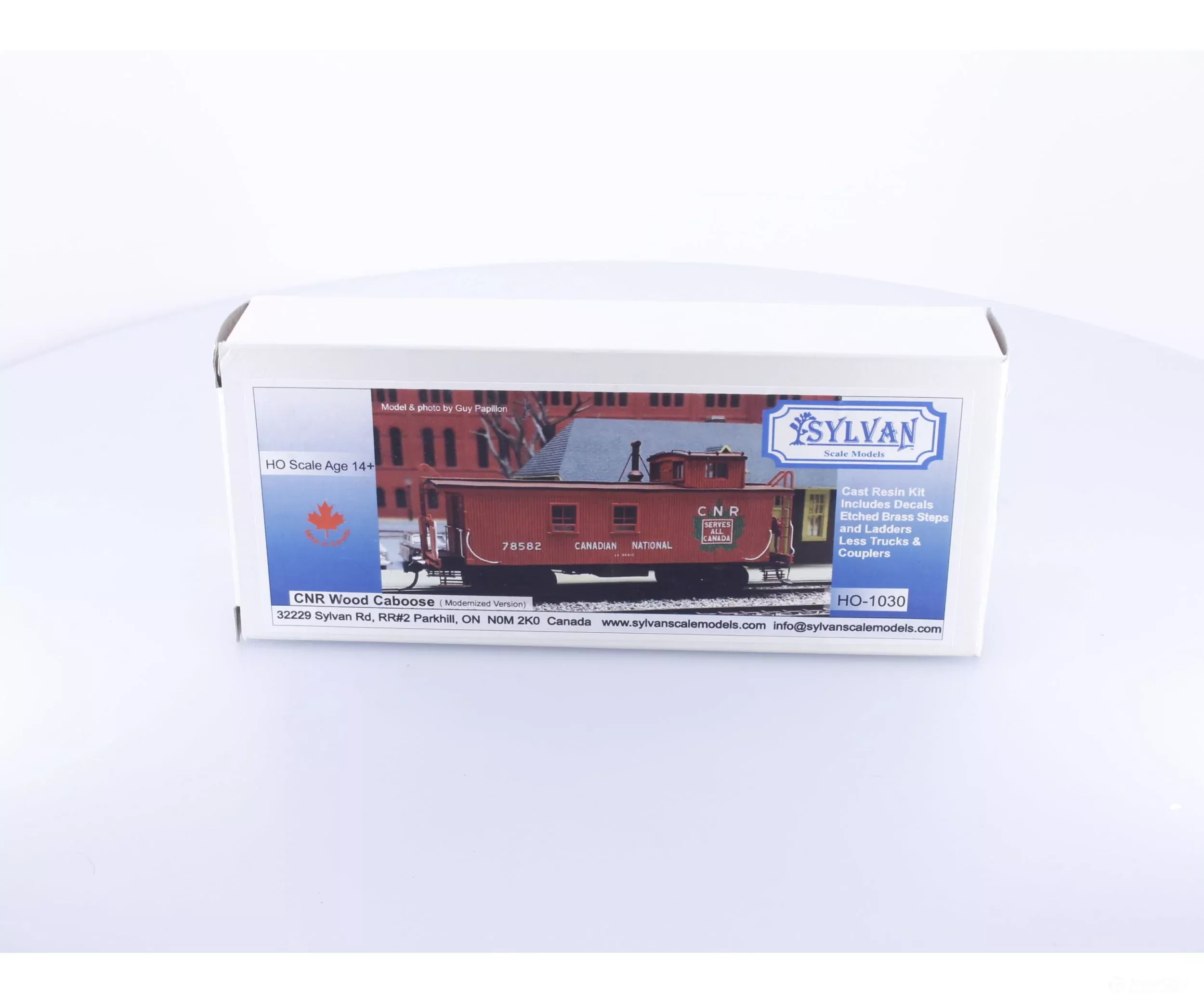 Sylvan Scale Models 1030 HO Wood Caboose Kit Modernized Version #2 Canadian National (CN) (2nd Hand)