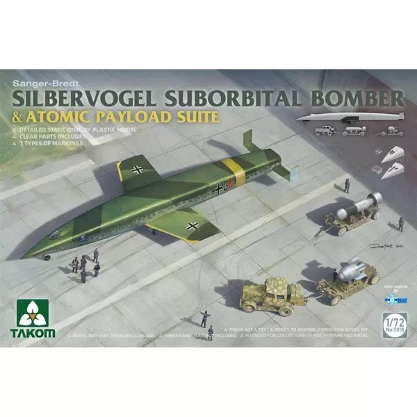 Takom 5018 1/72 Silbervogel Suborbital Bomber and Atomic Payload Suite