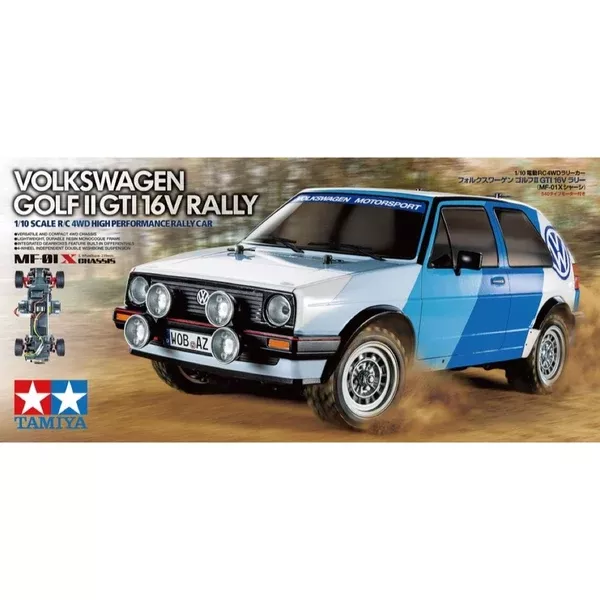 Tamiya 1/10 RC VW Golf MK2 GTI 16V Rally MF-01X Chassis RC Kit 58714