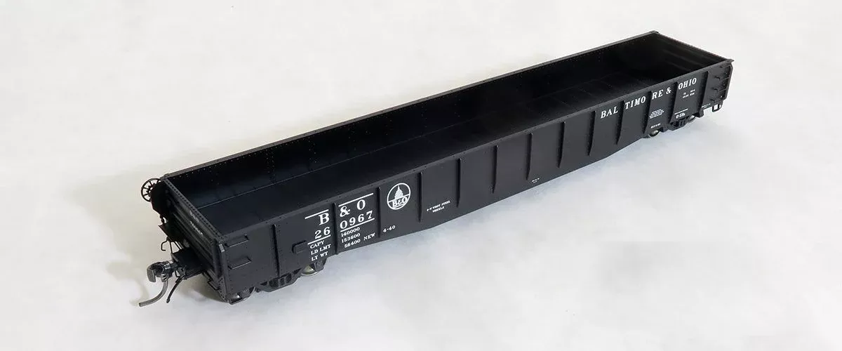 Tangent Scale Models 10913 HO Scale Bethlehem 70-Ton Riveted Gondola Baltimore & Ohio O-59 Capital Dome B&O