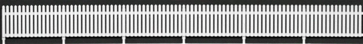 Tichy Train Group HO 8278 4' White Picket Fence (5)