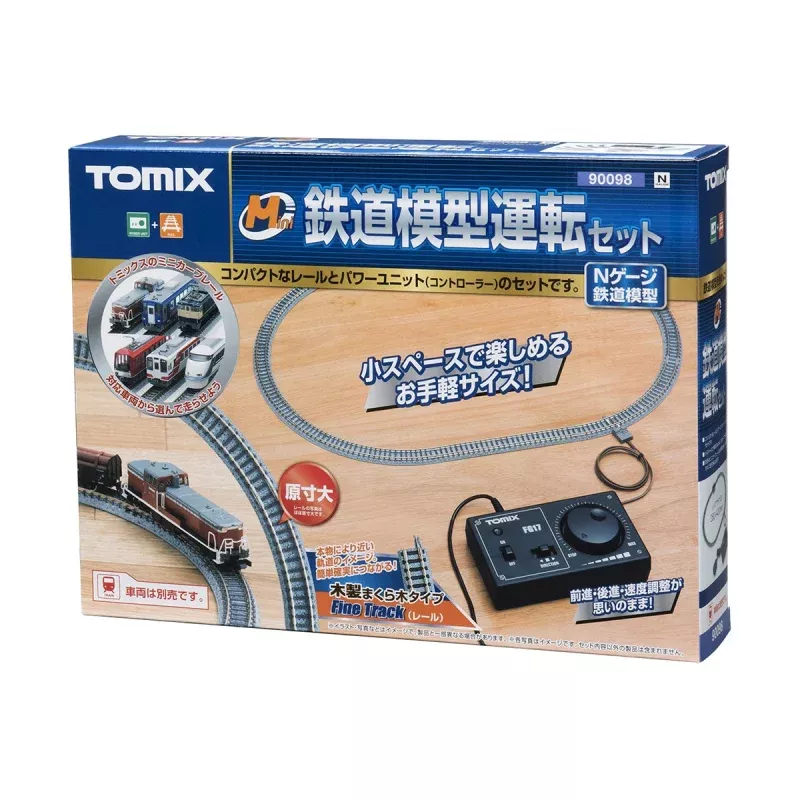 Tomix 90098 N Startset With N Tracks, Mini Railroading System, Without Train