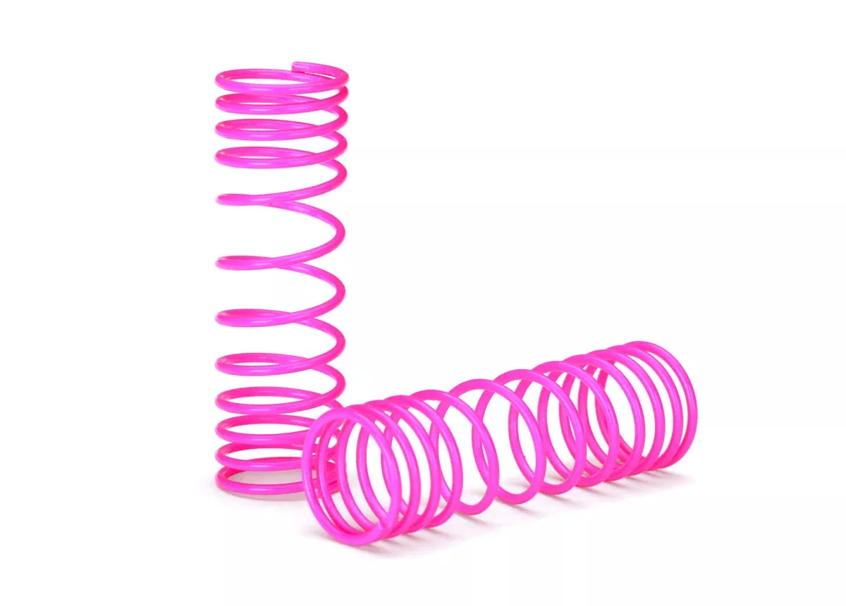 Traxxas 5857P Pink Front Progressive Rate Springs for 2WD Slash Raptor
